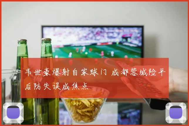 韦世豪爆射自家球门 成都蓉城险平后防失误成焦点